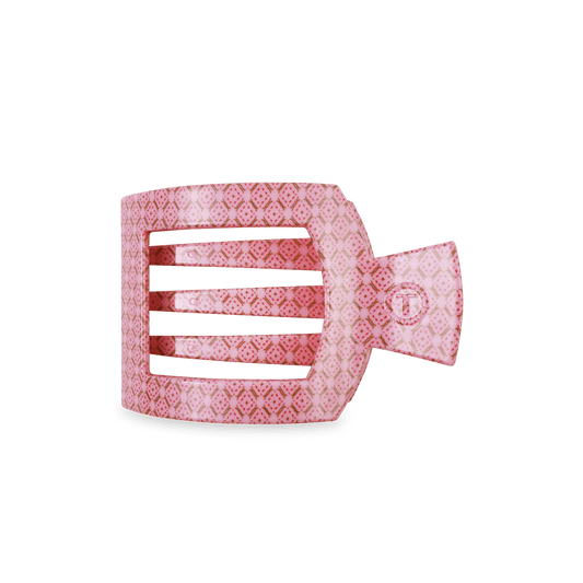 Berry Cozy Medium Flat Square Hair Clip in Pink - Medium
