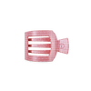 TELETIES - Berry Cozy Small Flat Square Hair Clip in Pink - Small - Image - 1