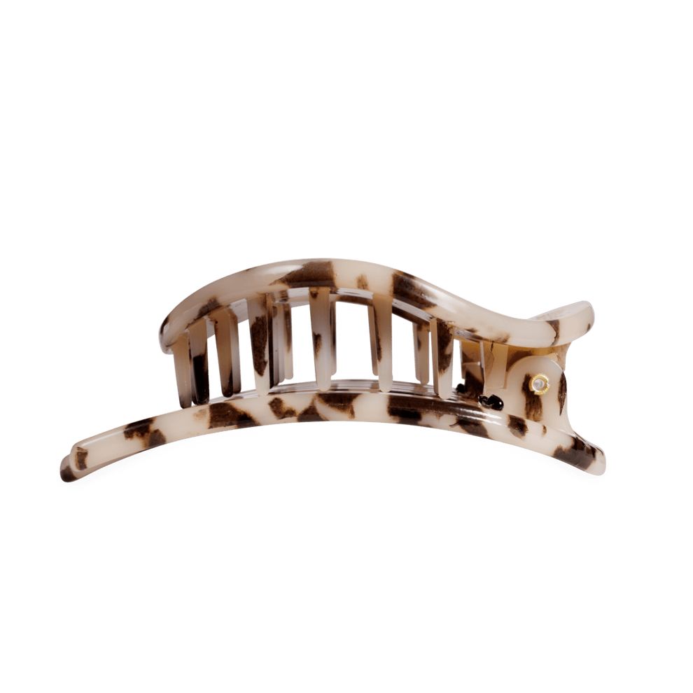 Blonde Tortoise Large Flat Circle Hair Clip - Hair Clips - TELETIES
