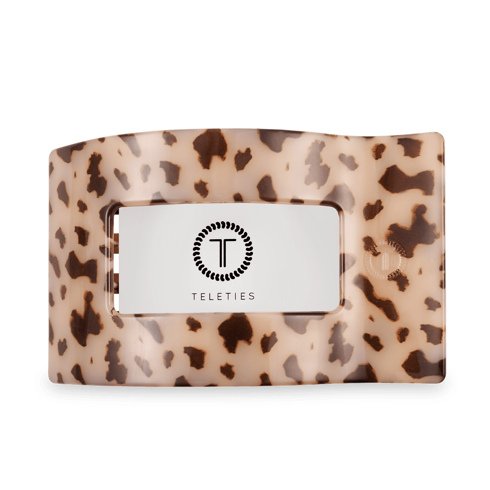 Blonde Tortoise Large Flat Rectangle Hair Clip - Hair Clips - TELETIES
