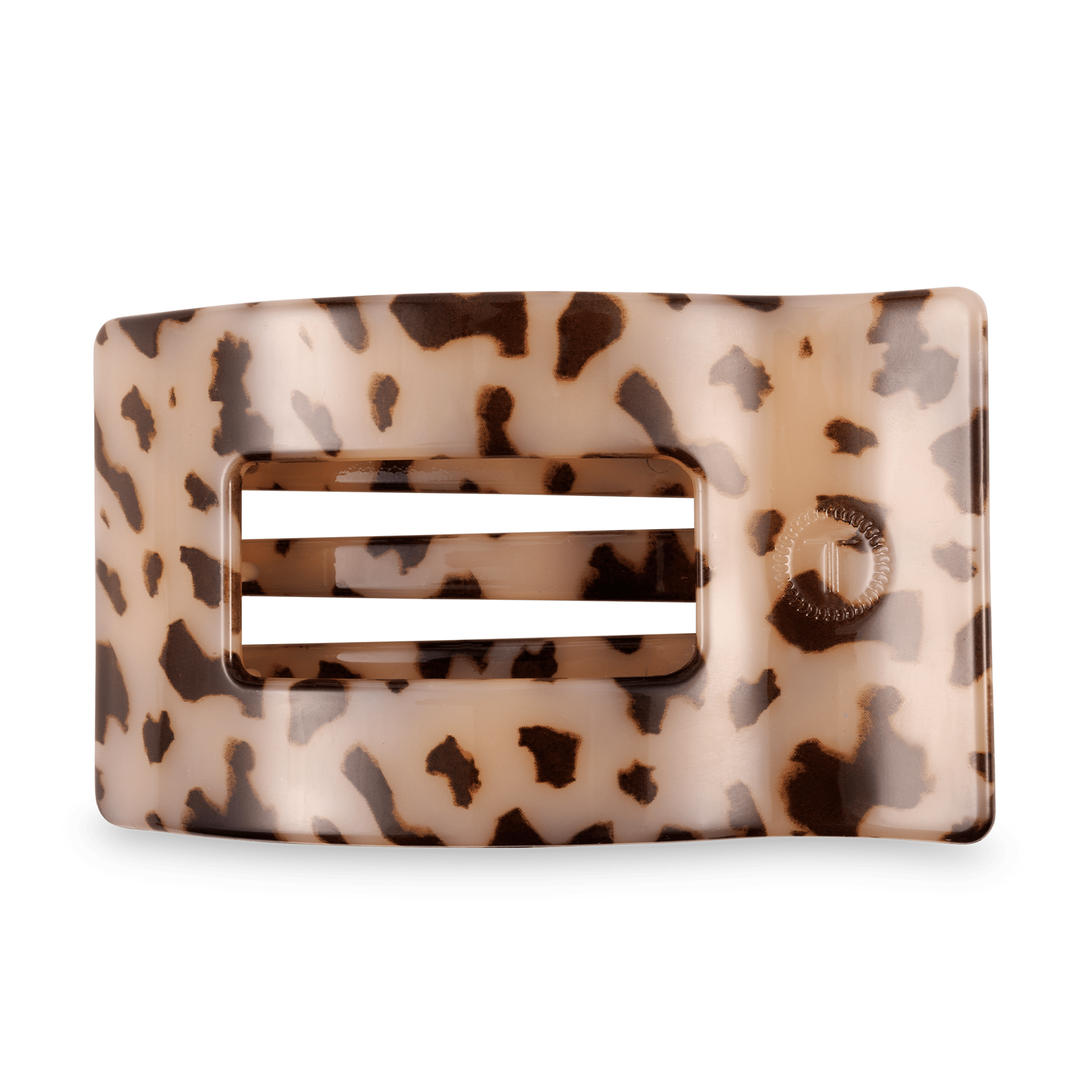 Blonde Tortoise Flat Rectangle Hair Clip