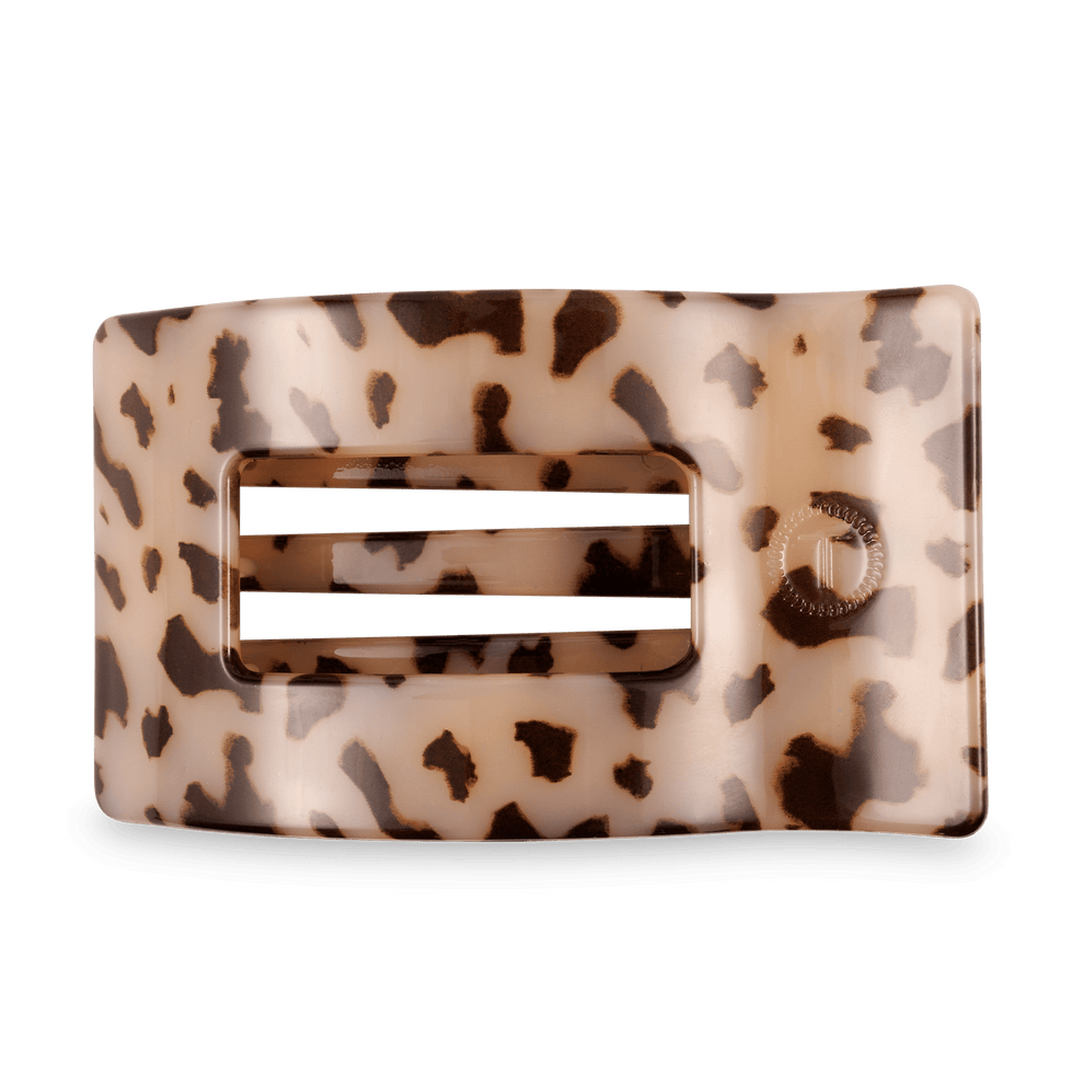 Blonde Tortoise Large Flat Rectangle Hair Clip - Hair Clips - TELETIES
