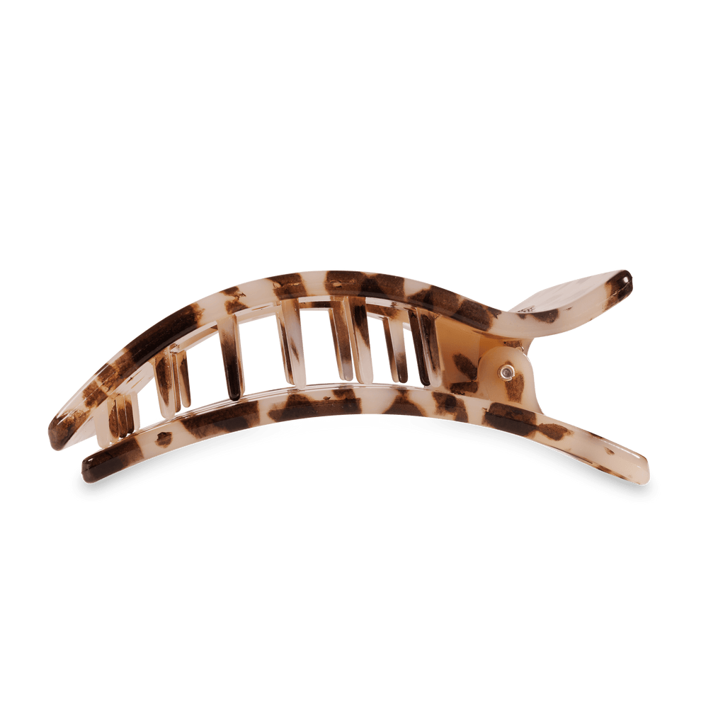 Blonde Tortoise Large Flat Rectangle Hair Clip - Hair Clips - TELETIES
