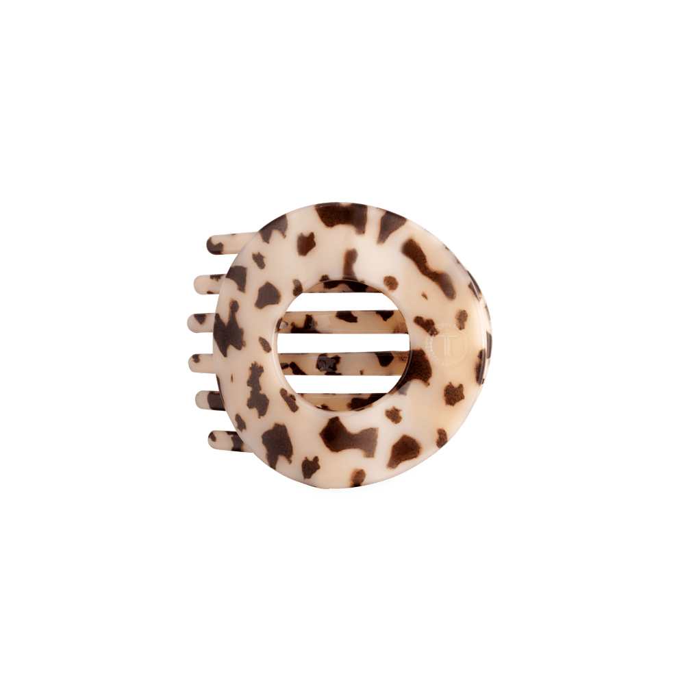 Blonde Tortoise Medium Flat Circle Hair Clip - Hair Clips - TELETIES
