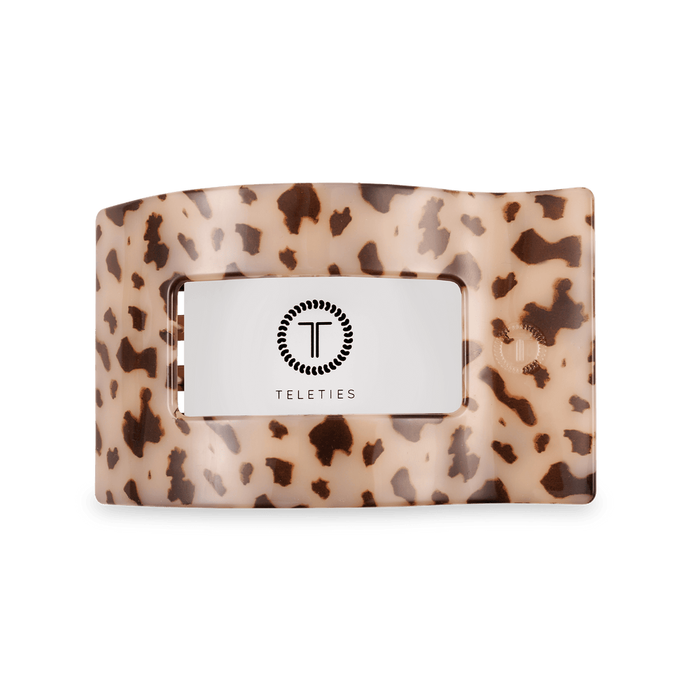 Blonde Tortoise Medium Flat Rectangle Hair Clip - Hair Clips - TELETIES
