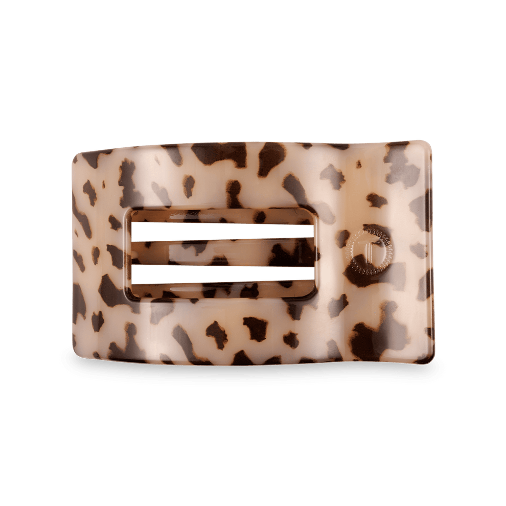 Blonde Tortoise Medium Flat Rectangle Hair Clip - Hair Clips - TELETIES
