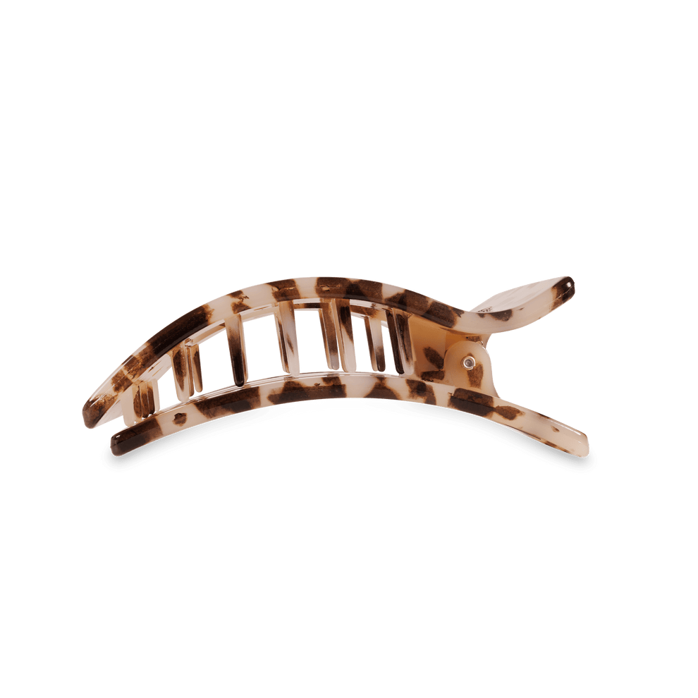 Blonde Tortoise Medium Flat Rectangle Hair Clip - Hair Clips - TELETIES
