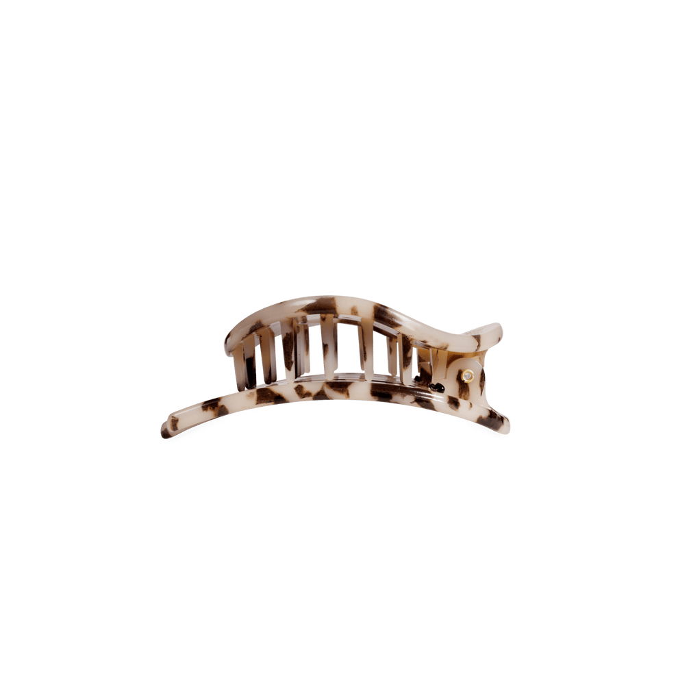 Blonde Tortoise Small Flat Open Circle Hair Clip - Hair Clips - TELETIES
