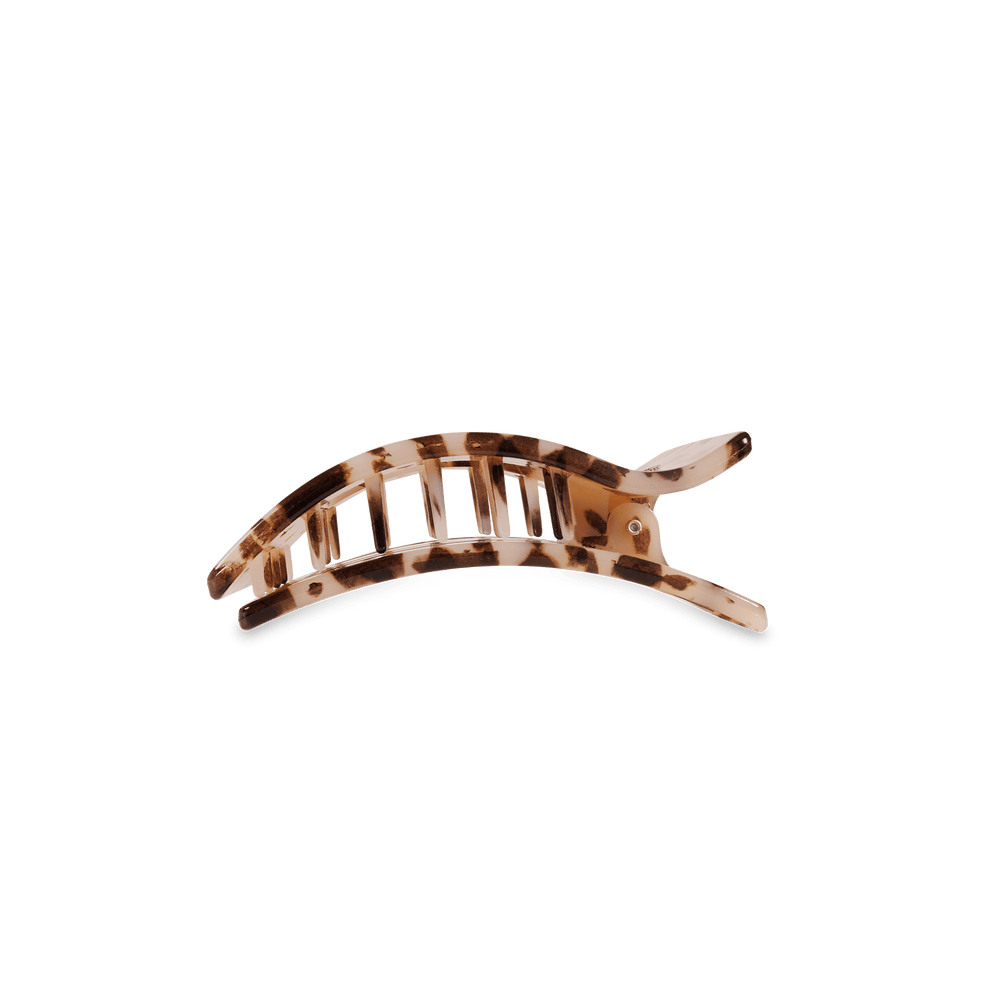 Blonde Tortoise Small Flat Rectangle Hair Clip - Hair Clips - TELETIES
