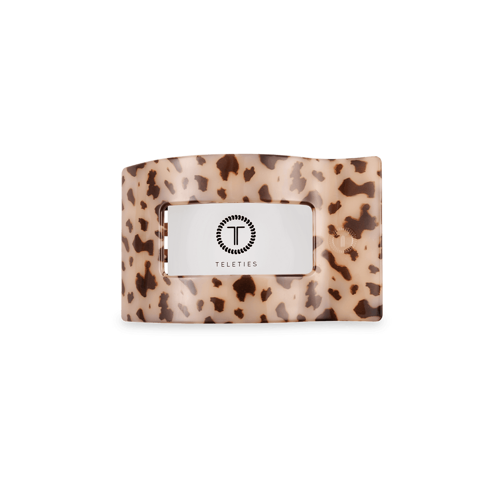 Blonde Tortoise Small Flat Rectangle Hair Clip - Hair Clips - TELETIES

