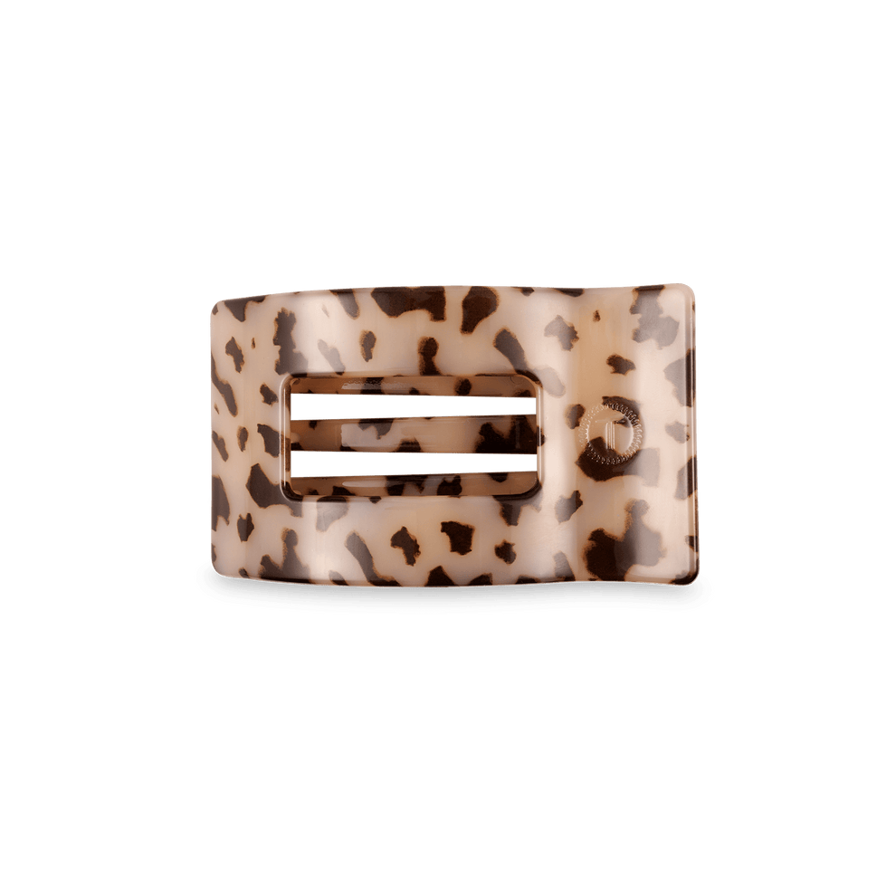 Blonde Tortoise Small Flat Rectangle Hair Clip - Hair Clips - TELETIES
