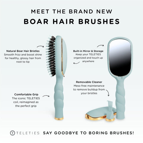 Boar Bristle Hair Brush Bundle