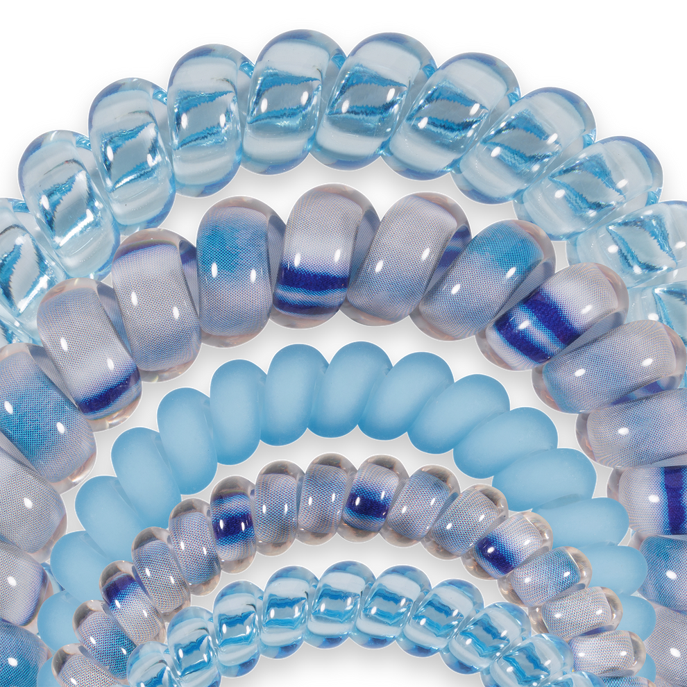Blue Lagoon Mix Pack Hair Ties - Hair Ties - TELETIES
