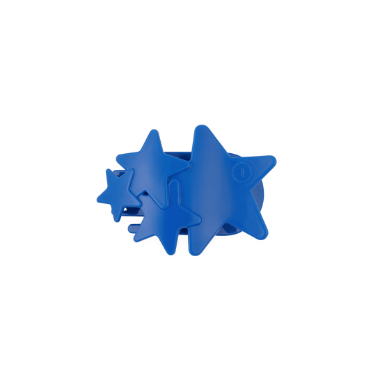 Blue Shooting Star Small Flat Hair Clip
                in Blue - Small
              
