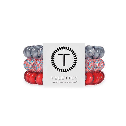 Blueberry Farms Large Hair Ties
                in Red Blue - Large
              