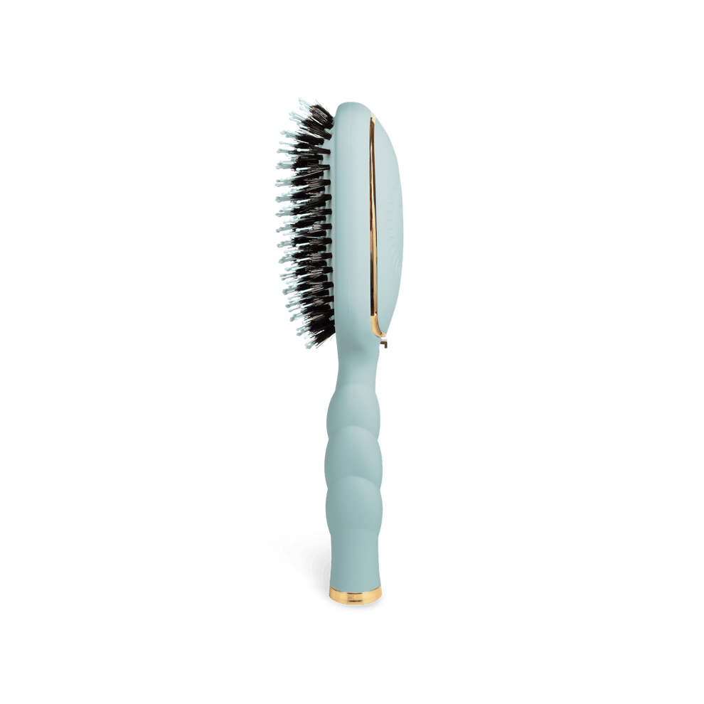 Boar Bristle Hair Brush - Blue - Hairbrush - TELETIES
