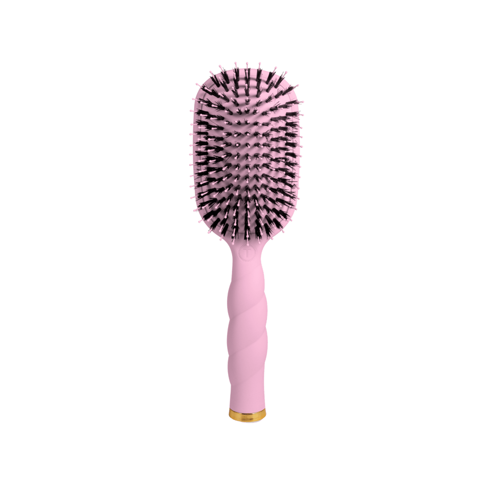 Boar Bristle Hair Brush - Bubblegum Pink - Hairbrush - TELETIES
