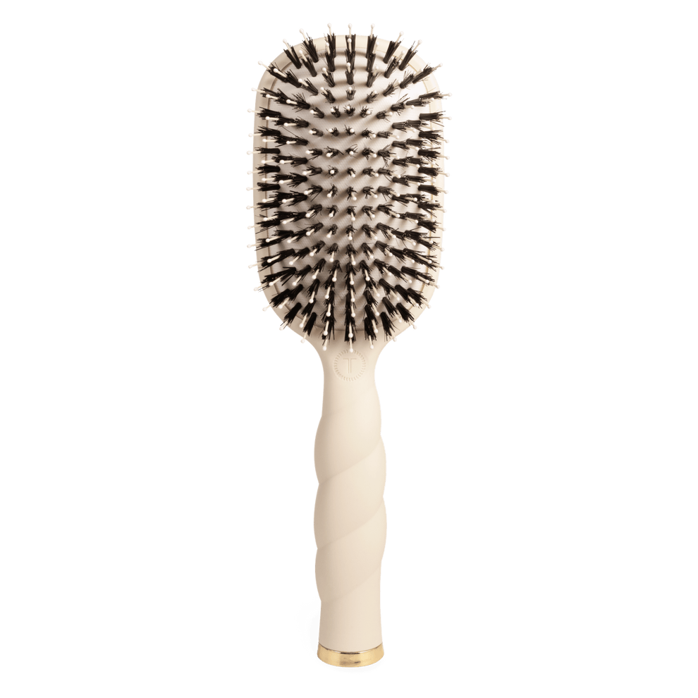 Boar Bristle Hair Brush - Tan - Hairbrush - TELETIES
