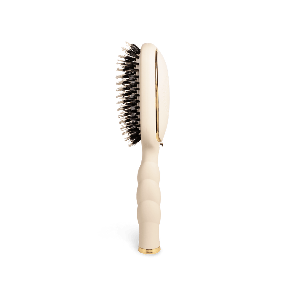 Boar Bristle Hair Brush - Tan - Hairbrush - TELETIES
