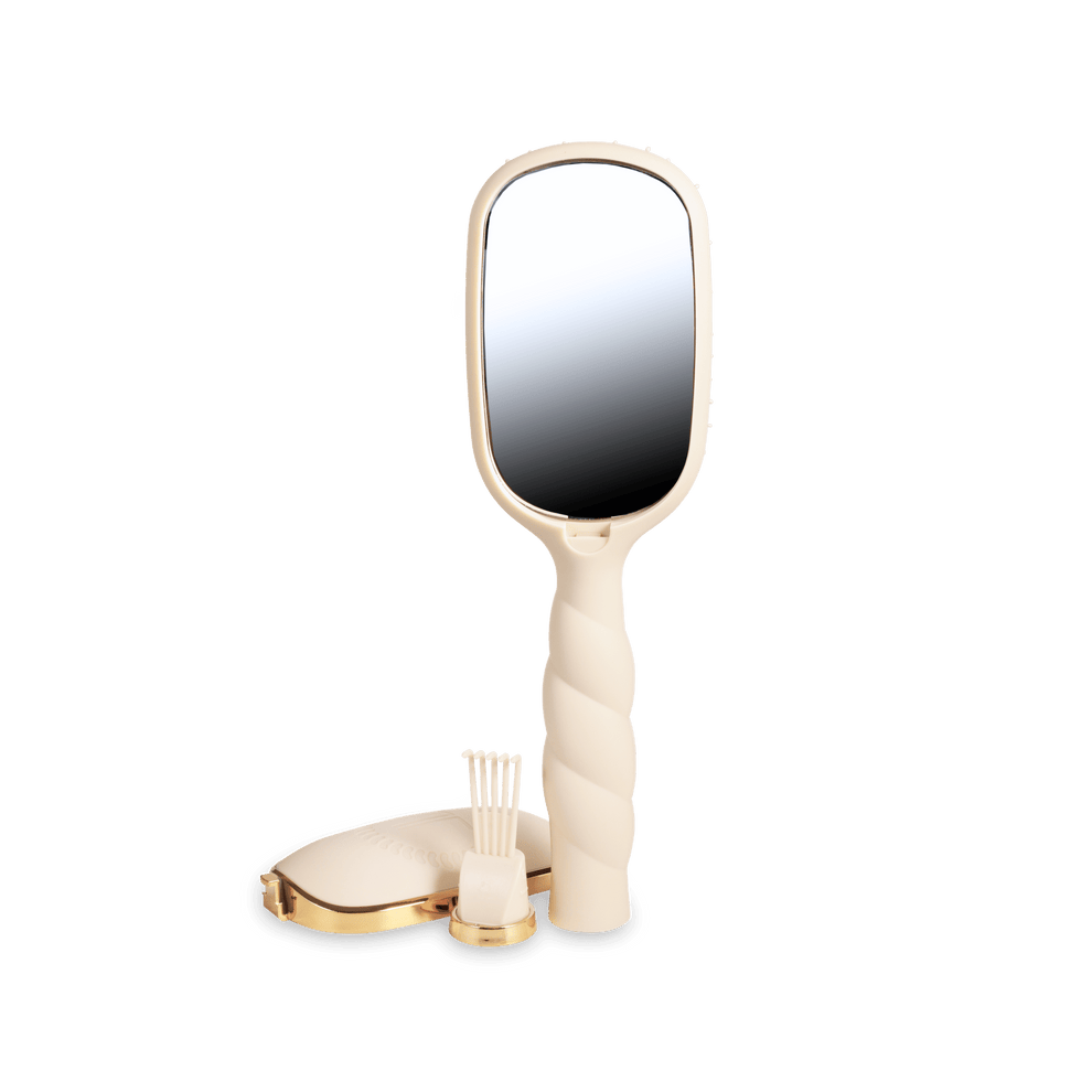 Boar Bristle Hair Brush - Tan - Hairbrush - TELETIES
