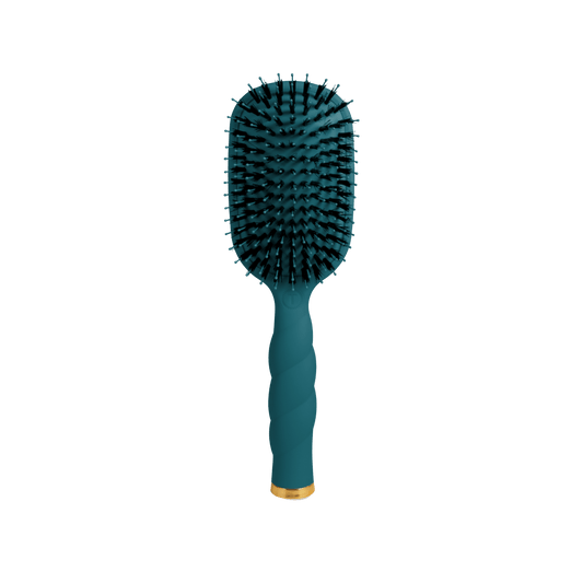 Boar Bristle Hair Brush - Teal With It
                in Blue - Full Size
              