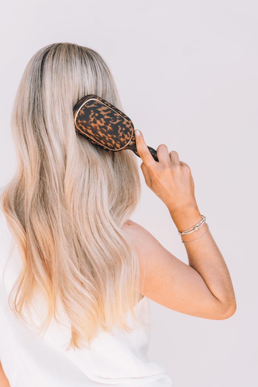 Boar Bristle Hair Brush - Tortoise - Hairbrush - TELETIES
