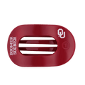 Boomer Sooner! Large Flat Round Hair Clip
                in Red - Large
            