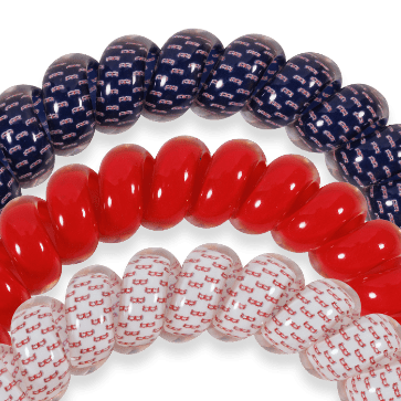 Boston Red Sox Large Hair Ties - Hair Ties - TELETIES
