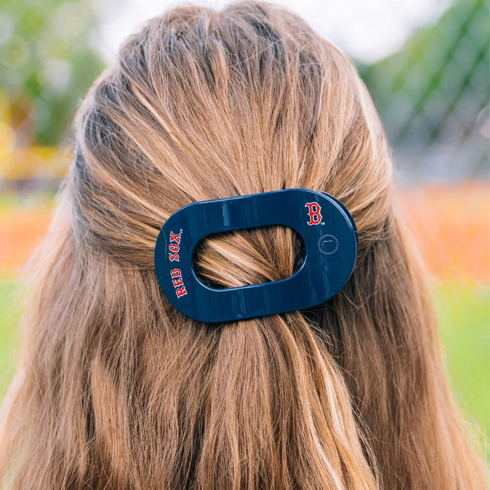 Boston Red Sox Medium Flat Round Hair Clip - Hair Clips - TELETIES
