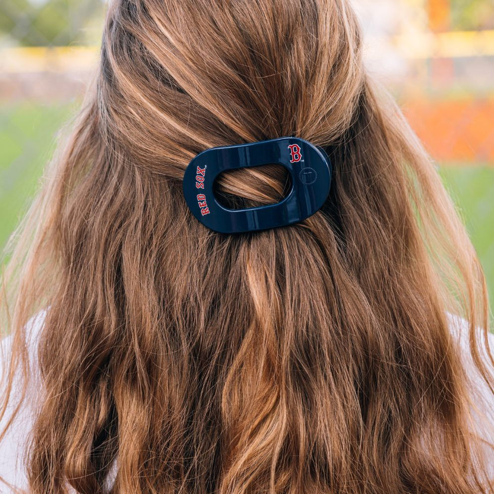 Boston Red Sox Small Flat Round Hair Clip - Hair Clips - TELETIES
