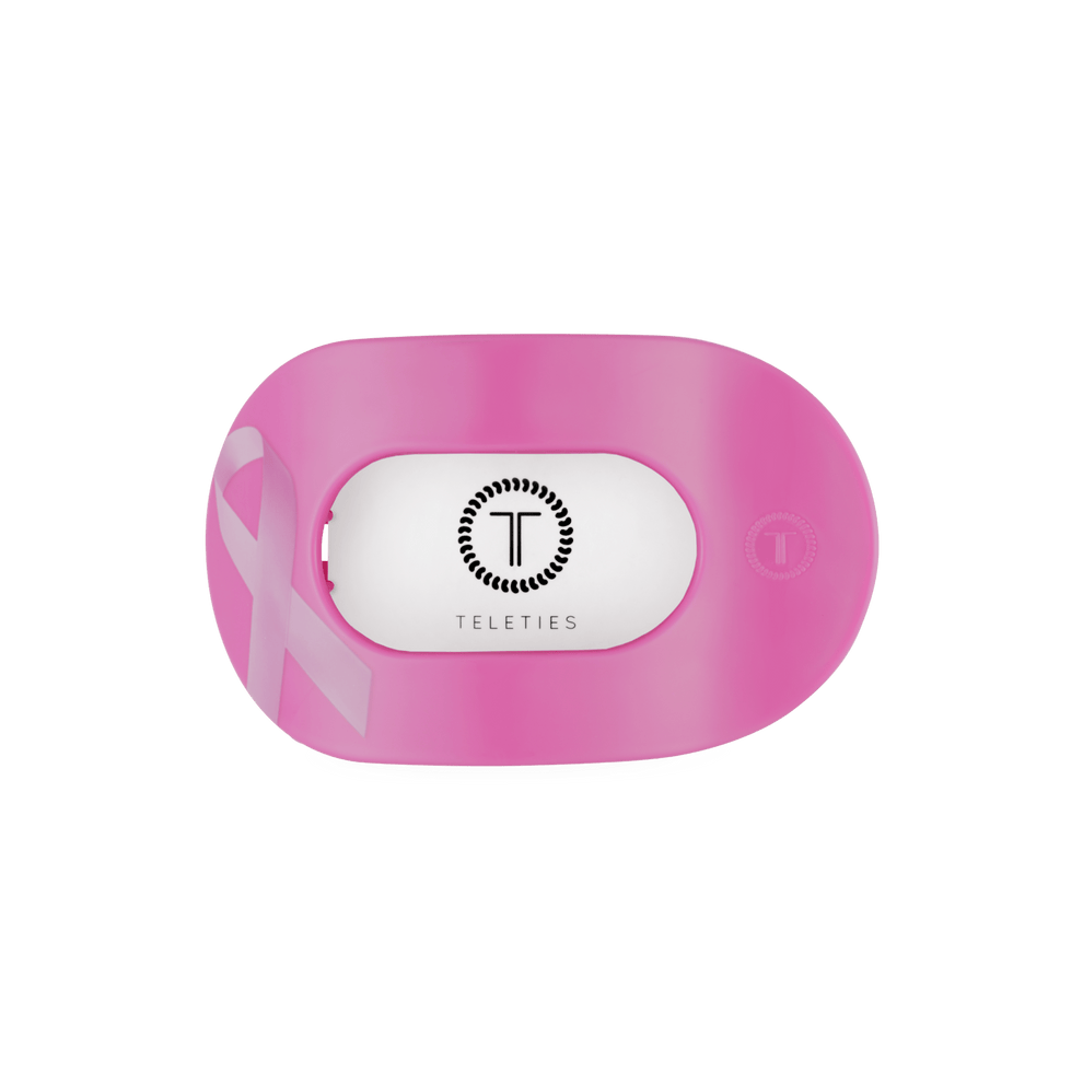 Breast Cancer Awareness Medium Flat Round Hair Clip - Hair Clips - TELETIES
