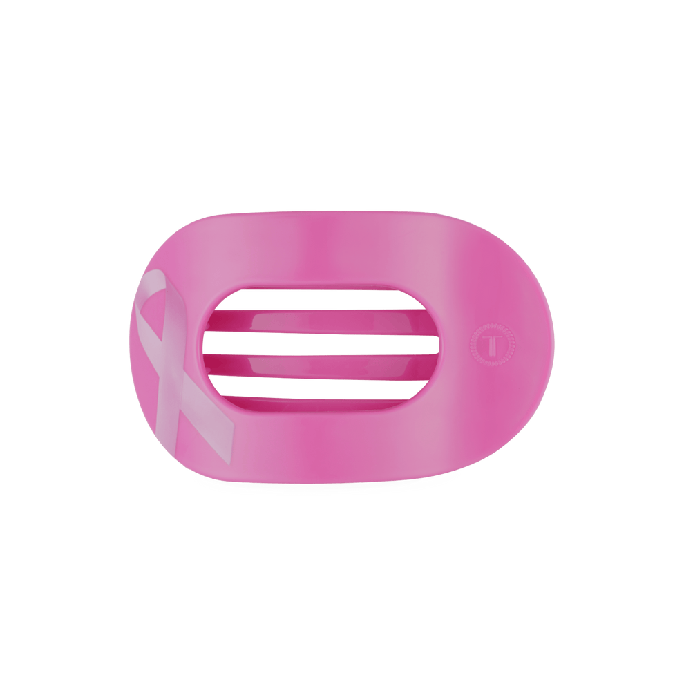 Breast Cancer Awareness Medium Flat Round Hair Clip - Hair Clips - TELETIES
