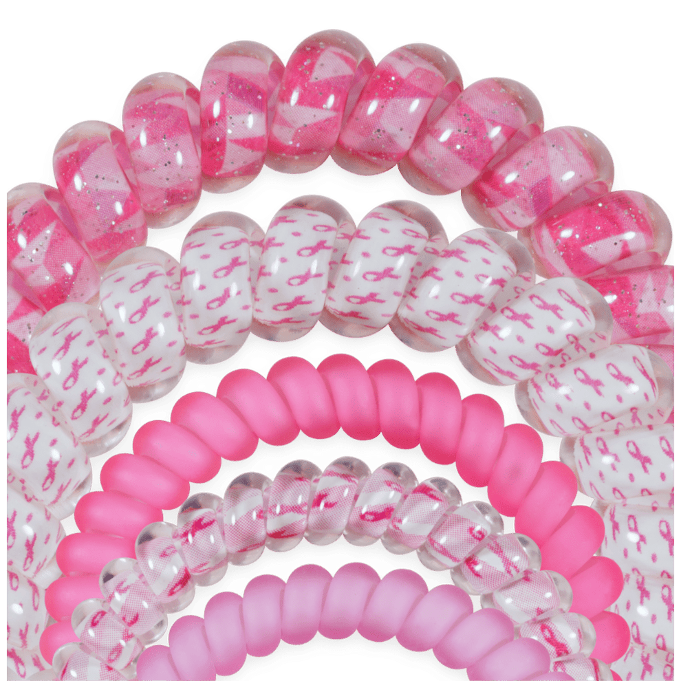 Breast Cancer Awareness Mix Pack Hair Ties - Hair Ties - TELETIES
