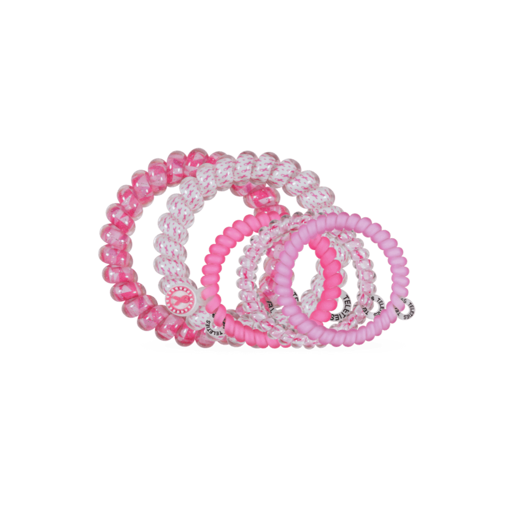 Breast Cancer Awareness Mix Pack Hair Ties - Hair Ties - TELETIES
