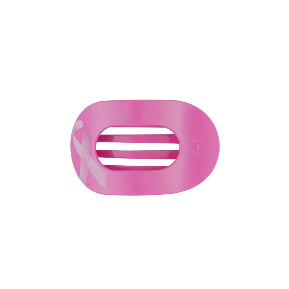 Breast Cancer Awareness Small Flat Round Hair Clip - Hair Clips - TELETIES
