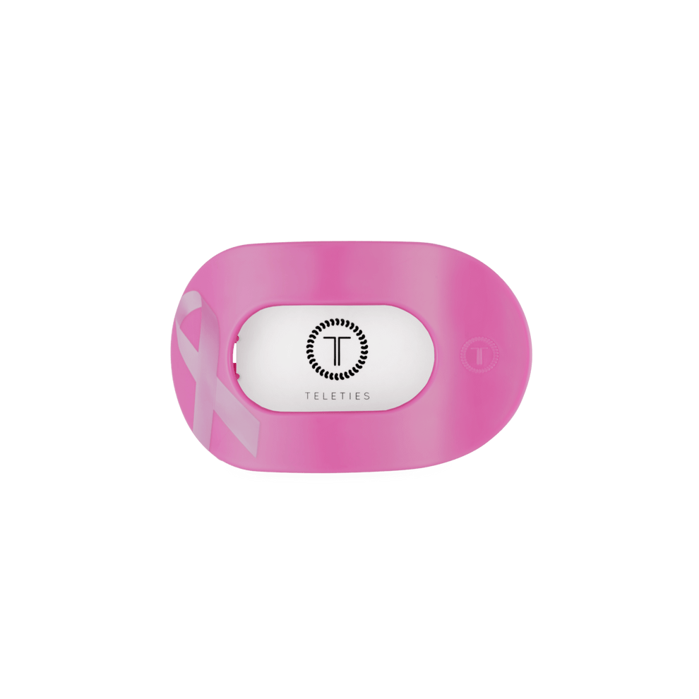 Breast Cancer Awareness Small Flat Round Hair Clip - Hair Clips - TELETIES
