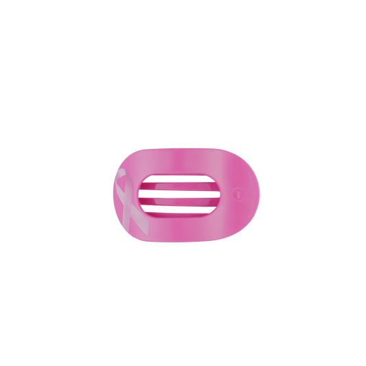 Breast Cancer Awareness Tiny Flat Round Hair Clip
                in Pink - Tiny
              