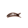 Brown Crocodile Small Flat Round Hair Clip - Hair Clips - TELETIES
