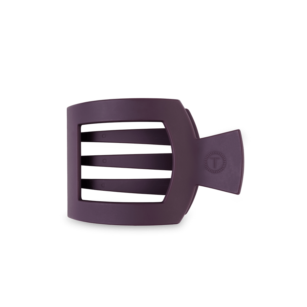Burgundy Bliss Medium Flat Square Hair Clip - Medium Hair Clip - TELETIES
