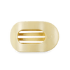 TELETIES - Butter Yellow Medium Flat Round Hair Clip in Yellow - Medium - Image - 1