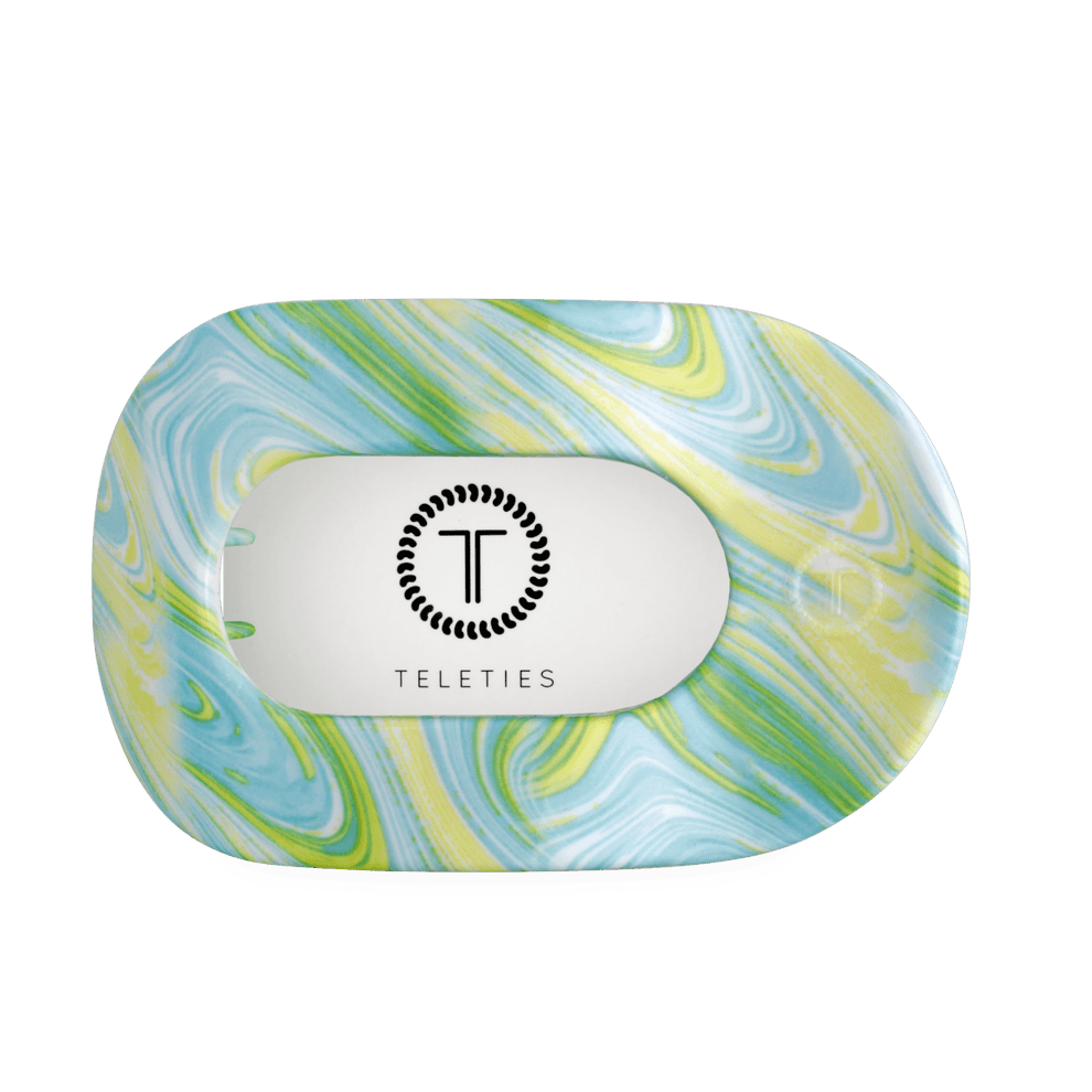 By the Sea Shore Large Flat Round Hair Clip - Hair Clips - TELETIES
