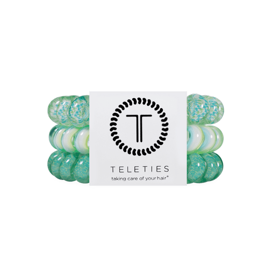 By the Sea Shore Large Hair Ties
                in Green - Large
              
