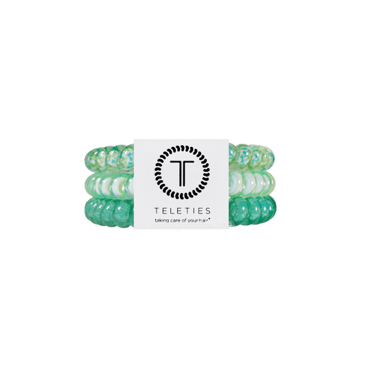 By the Sea Shore Small Hair Ties
                in Green - Small
              