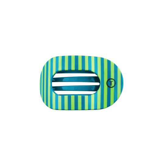 Cabana Cutie Small Flat Round Hair Clip
                in Green - Small
              