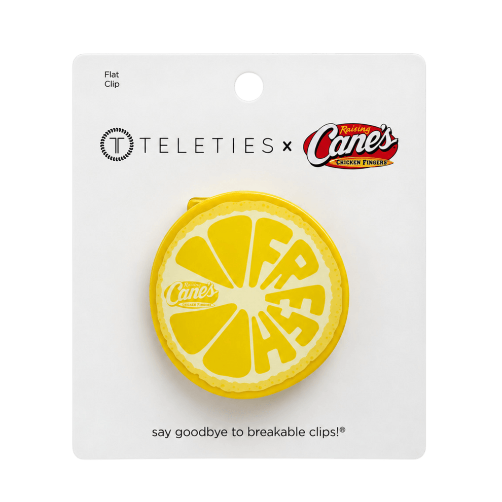 Cane's Fresh Squeeze Lemon Flat Clip - Hair Clips - TELETIES
