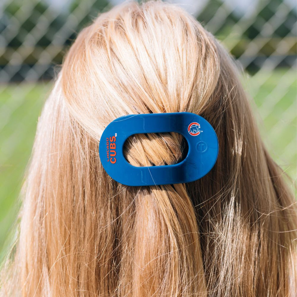 Chicago Cubs Medium Flat Round Hair Clip - Hair Clips - TELETIES
