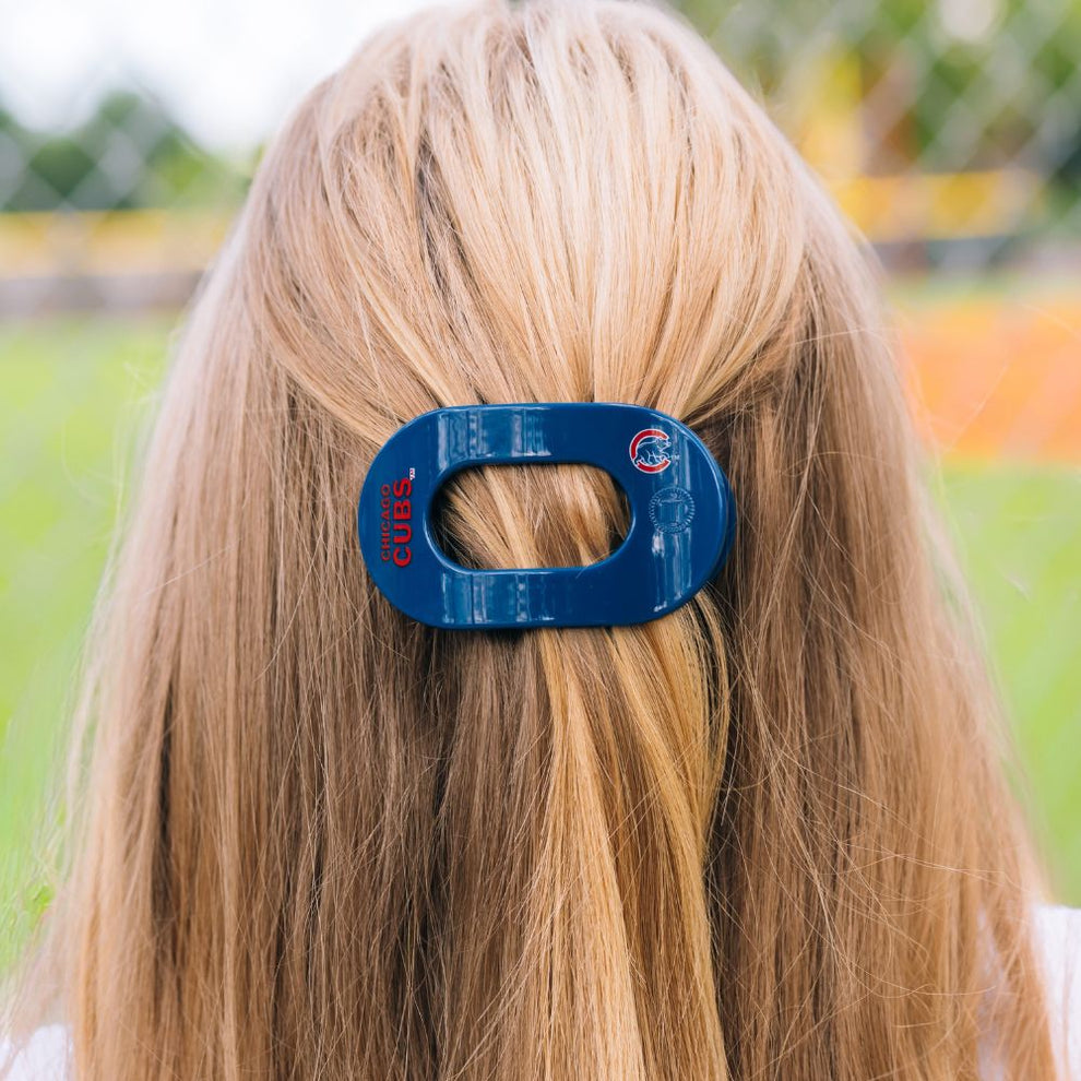 Chicago Cubs Small Flat Round Hair Clip - Hair Clips - TELETIES
