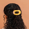 TELETIES - Chip 'N Dale Small Flat Round Hair Clip in Yellow Gold - Small - Image - 4