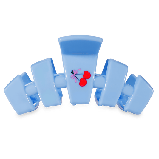 Classic Basket of Cherries Large Claw Clip
                in Blue - Large
              