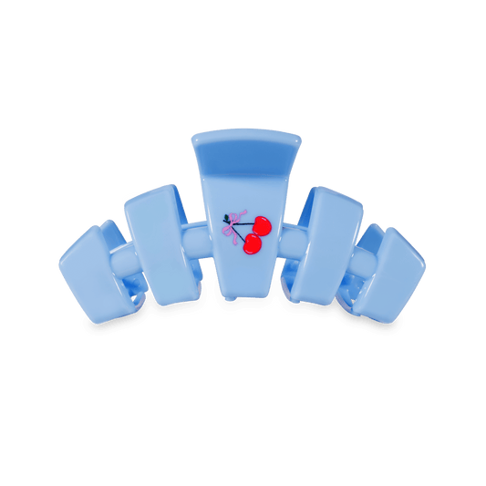 Classic Basket of Cherries Small Claw Clip
                in Blue - Small
              